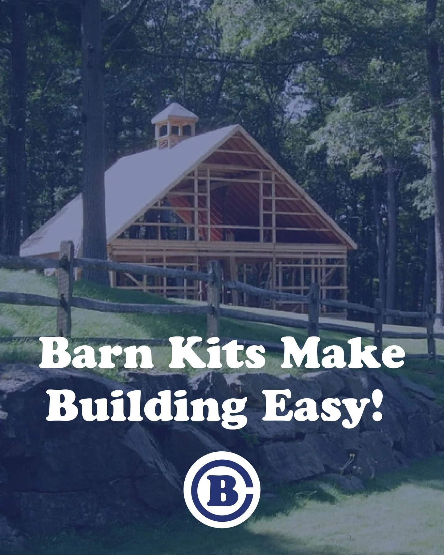 Circle B&rsquo;s complete barn kits make it easy to build the barn of your dreams! Every kit includes all the pieces &amp; parts you need, shipped directly to you.