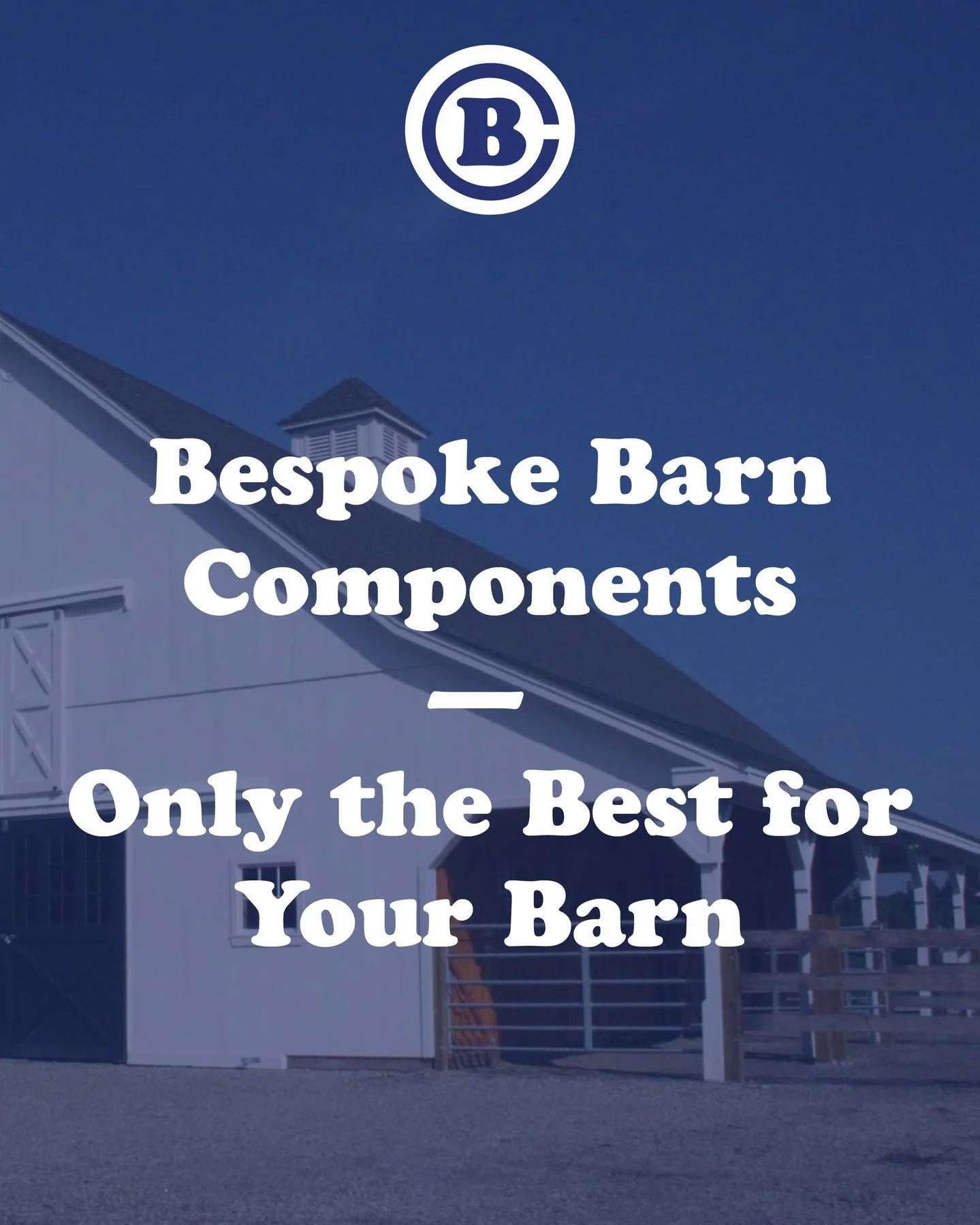 Circle B Barn provides only the best bespoke components for every part of your barn! 
Local craftsmen build everything we use, from the floor planks to the roof vents &amp; everything in between. 🛠️