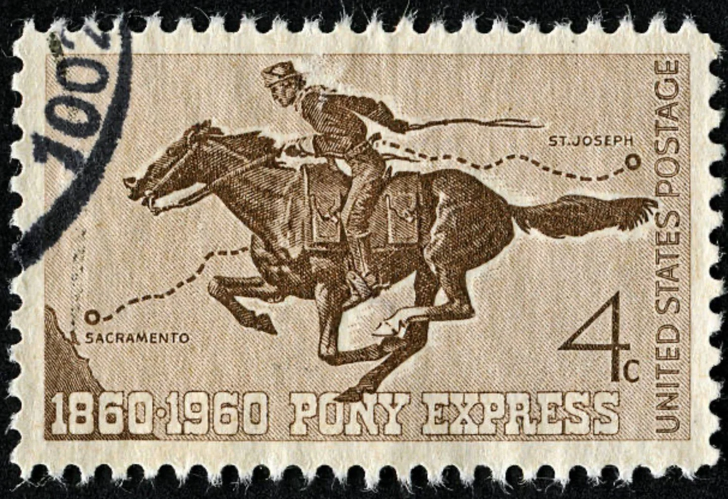 April 3 is National Pony Express Day! 🏇
On this day in 1860, the very first Pony Express mail, traveling by relay teams of horseback riders, simultaneously left St. Joseph, Missouri, &amp; Sacramento, California.