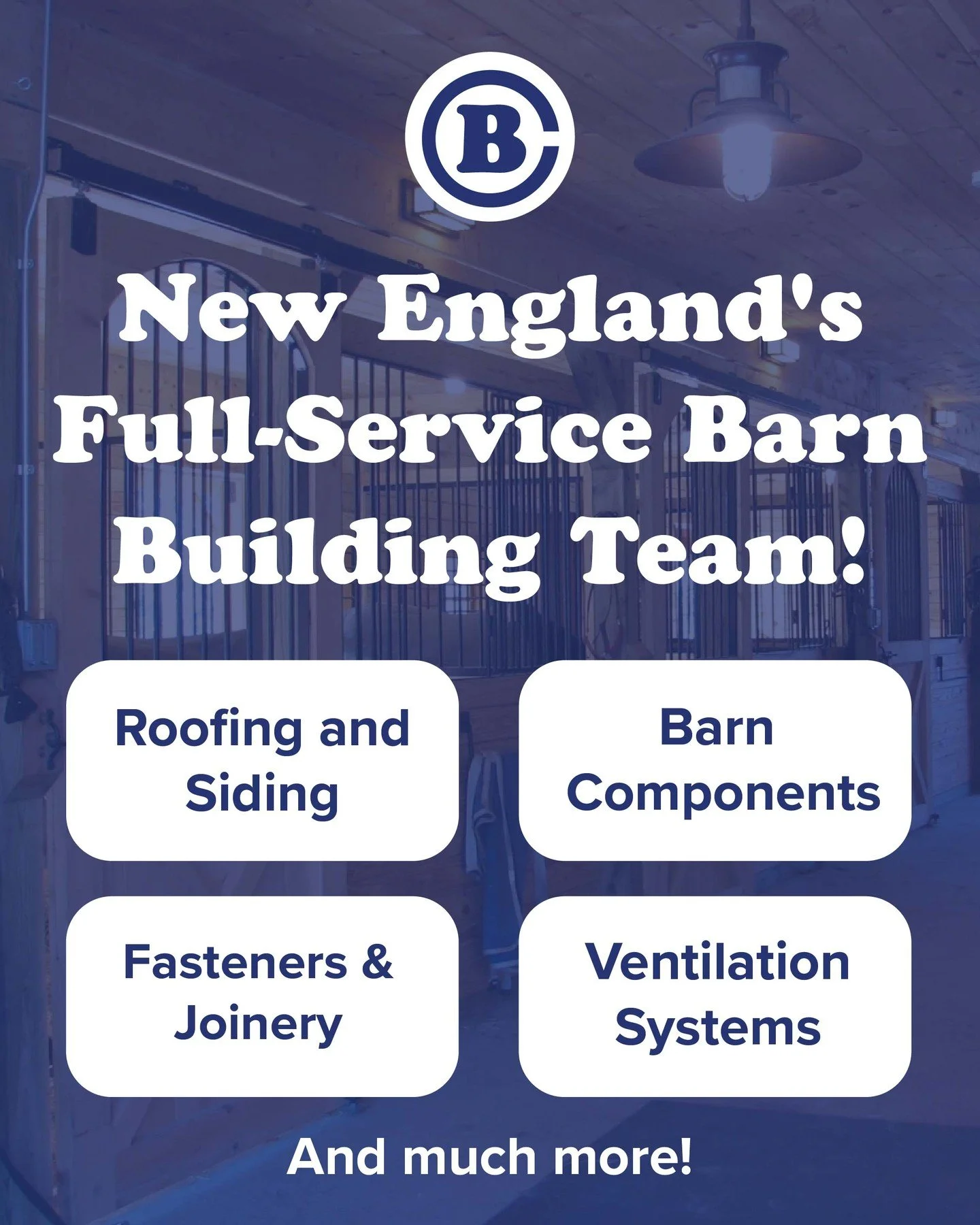 Circle B Barn is New England&rsquo;s premier full-service barn building team; we handle everything from the frame to the roof, saving you time &amp; stress.

Link in bio!