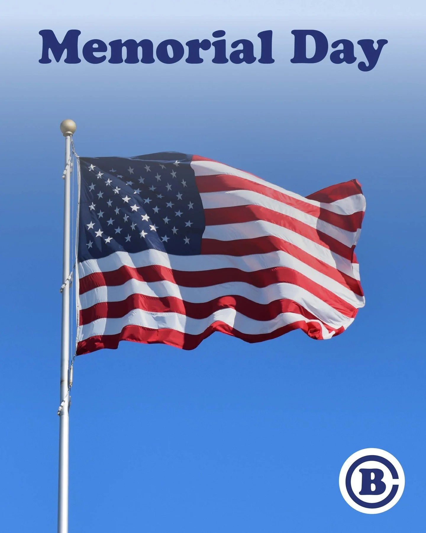 Happy Memorial Day &mdash; today we remember those who gave their all in service of our country &amp; our freedom.
