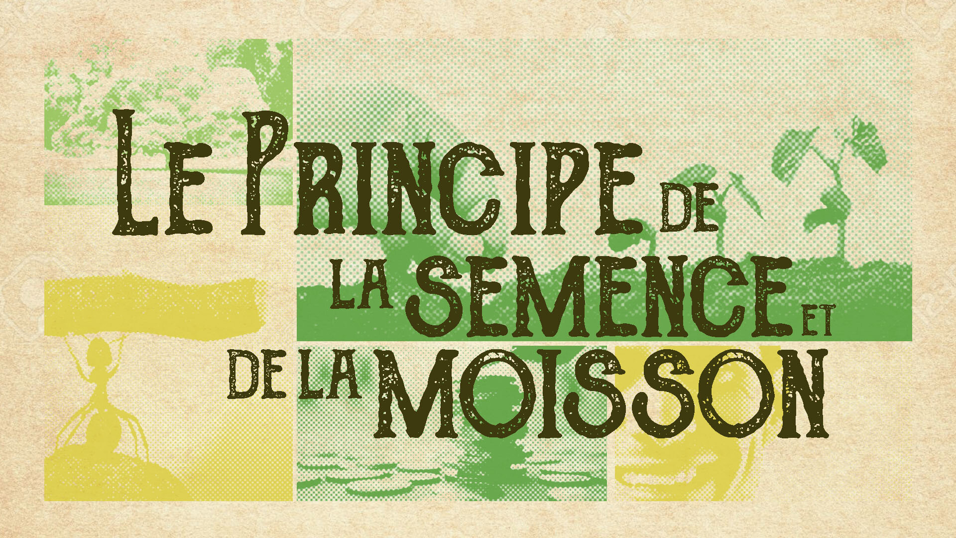 Le Principe de la semence et de la moisson partie 1