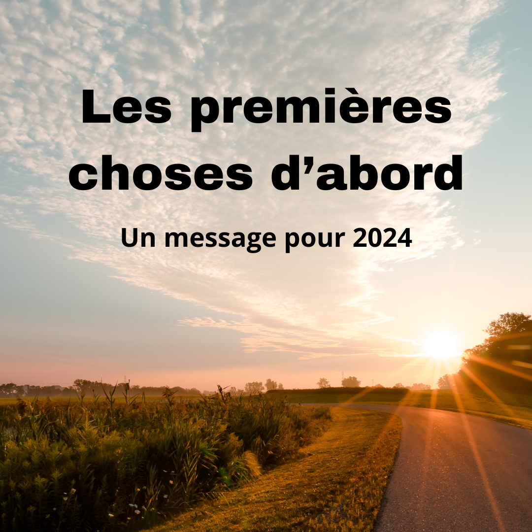 Les premières choses d'abord - Matt Rasch