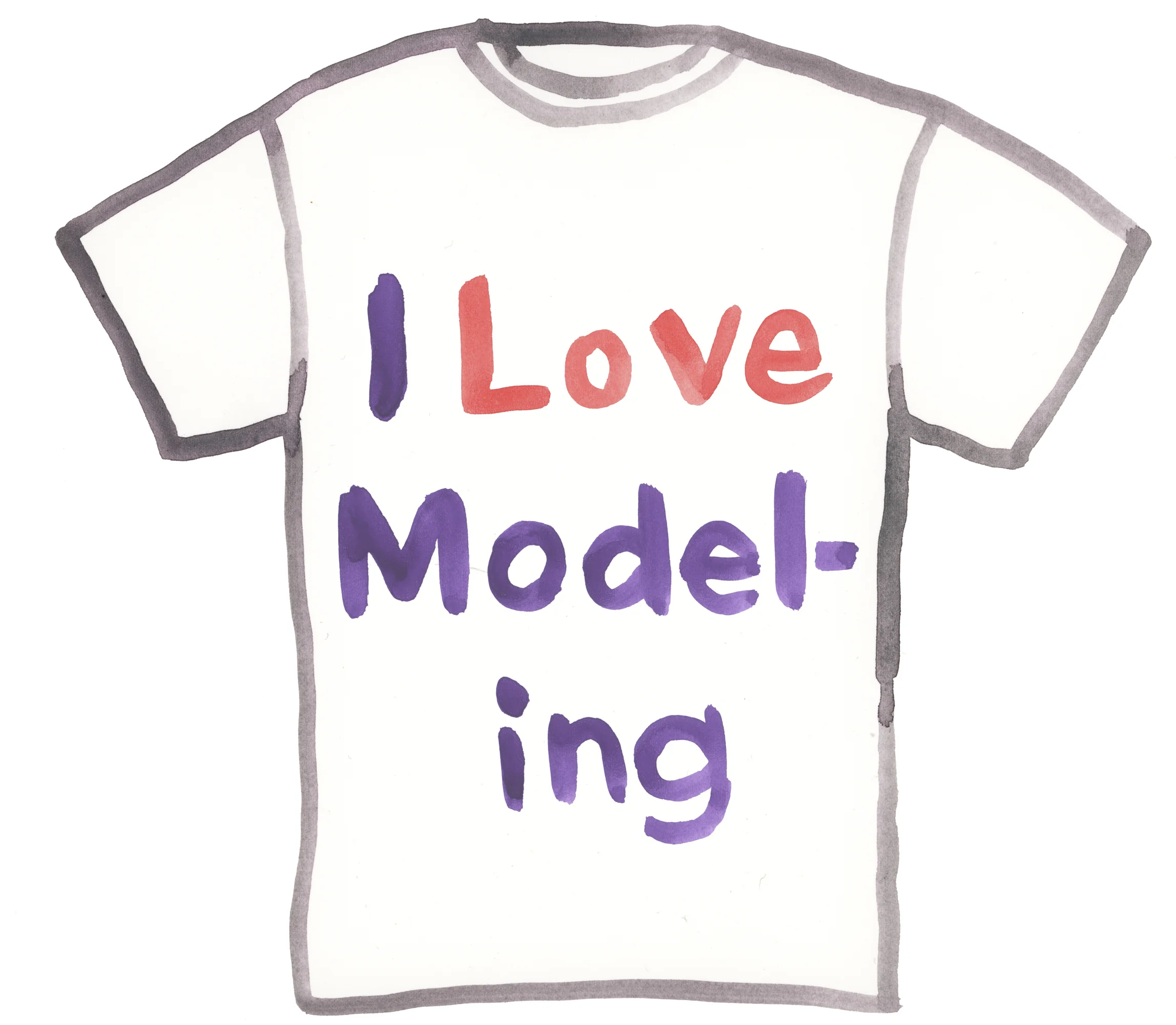I Love Modeling T Shirt.jpg