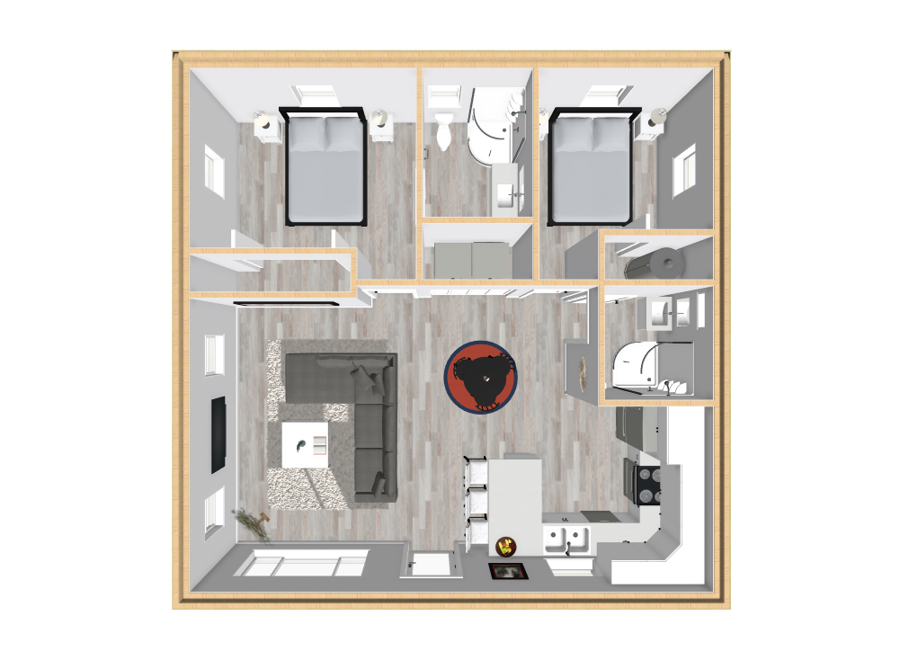 Floor Plan 3D Rendering
