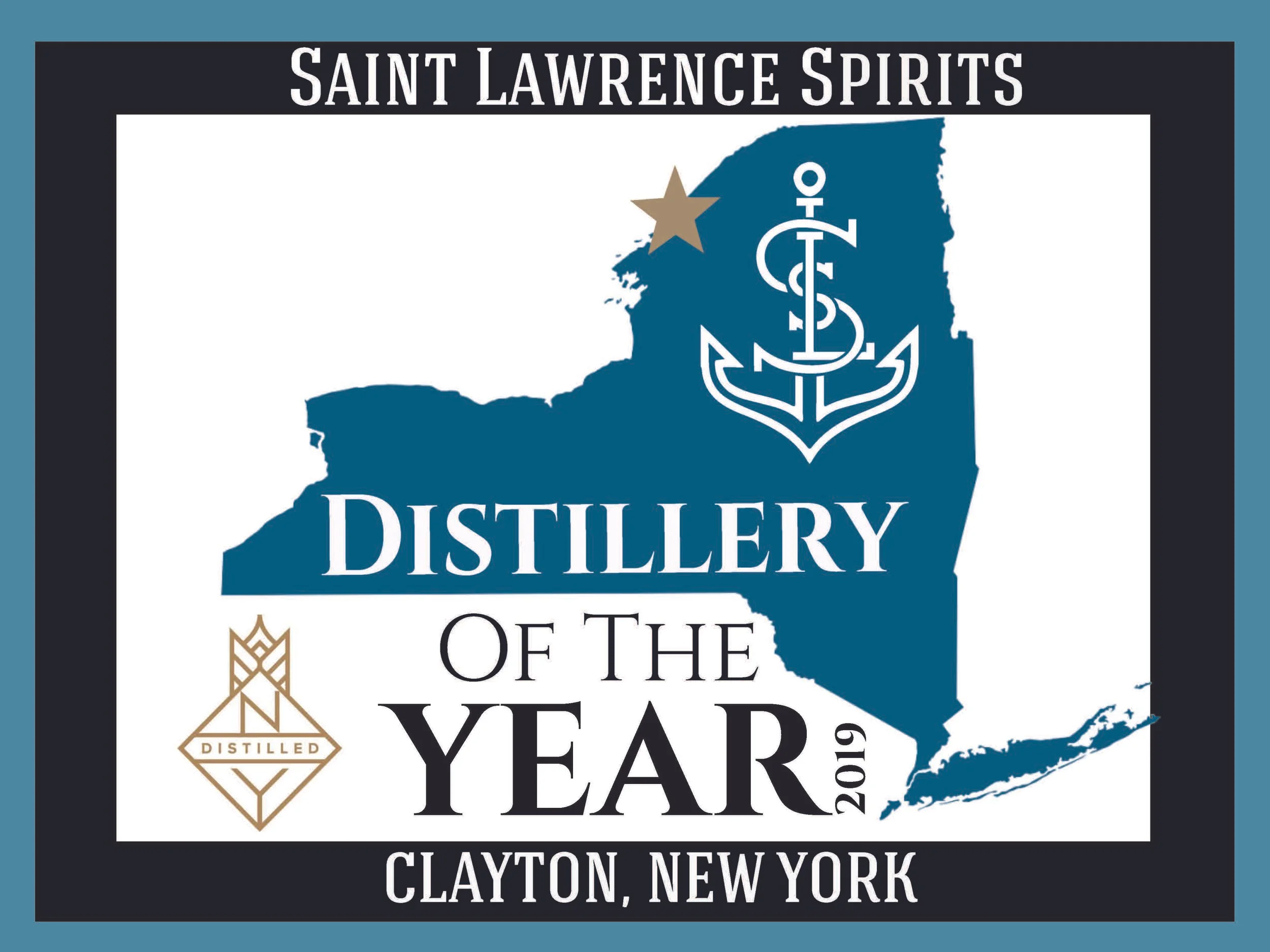 Saint Lawrence Spirits Awarded Distillery of the Year by New York State Distiller’s Guild