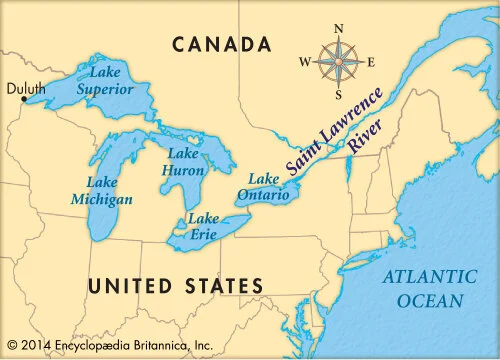 St Lawrence River Canada Map Now & Then: A Brief Glimpse at the History of the Saint Lawrence 