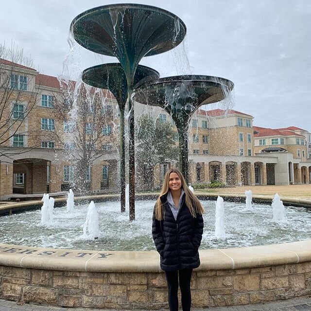 Access College student Amber Jensen touring TCU yesterday !