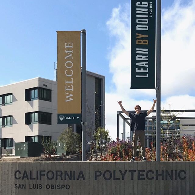 Access College student Drew Hoffman visiting his new home. Cal Poly SLO class of 2024!