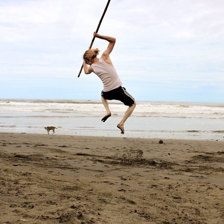 Beach practice August Immersion 2022. #puravida #kungfu #costarica #gvncculturaldistrict #kungfu