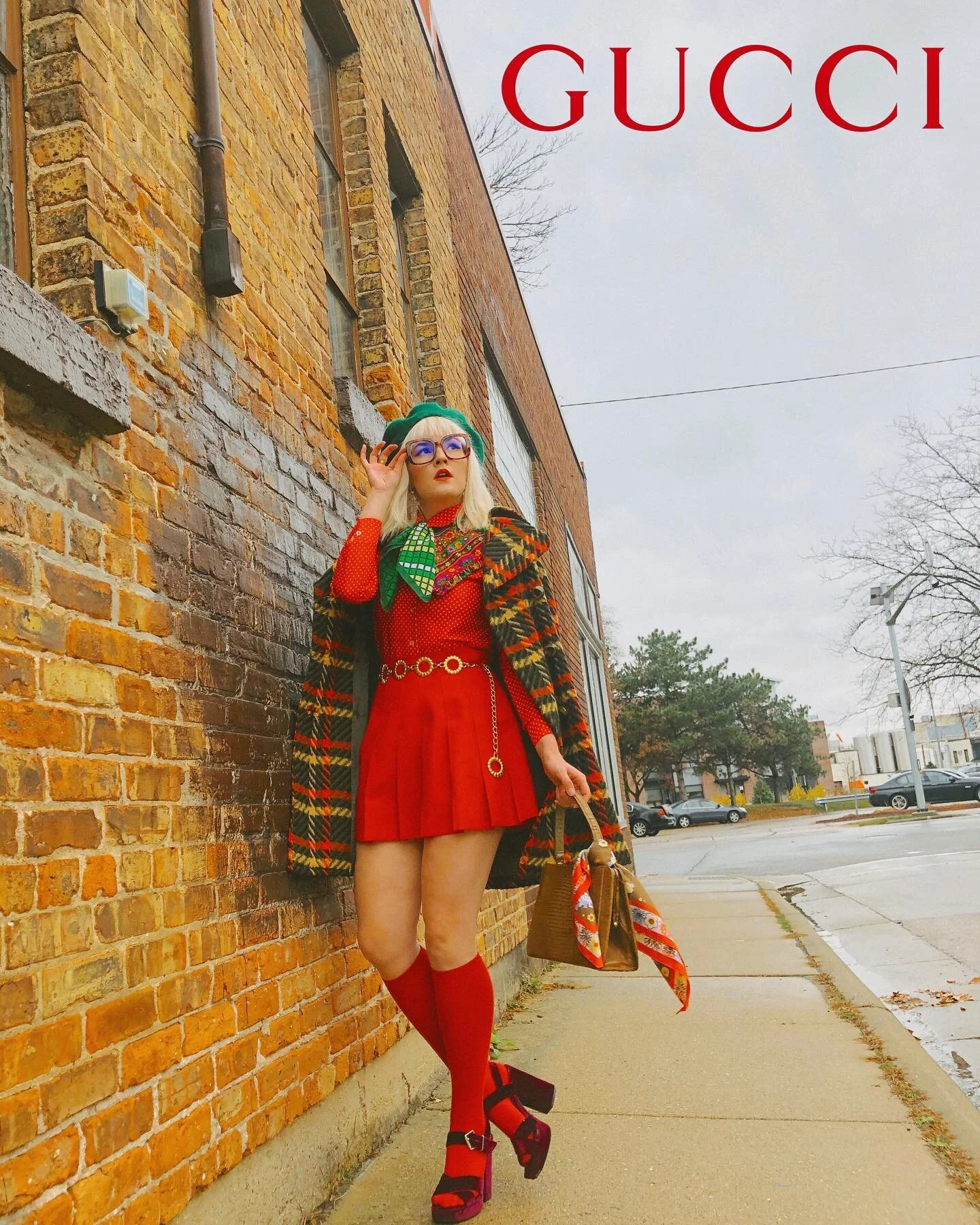 LIVING IN MY OWN GUCCI WORLD 🌎jk it&rsquo;s mostly thrifted... 😉
.
Got a new pair of glasses and felt inspired to do a 70s and Gucci inspired photoshoot! I haven&rsquo;t felt very inspired lately due to my anxiety and everything that&rsquo;s been g