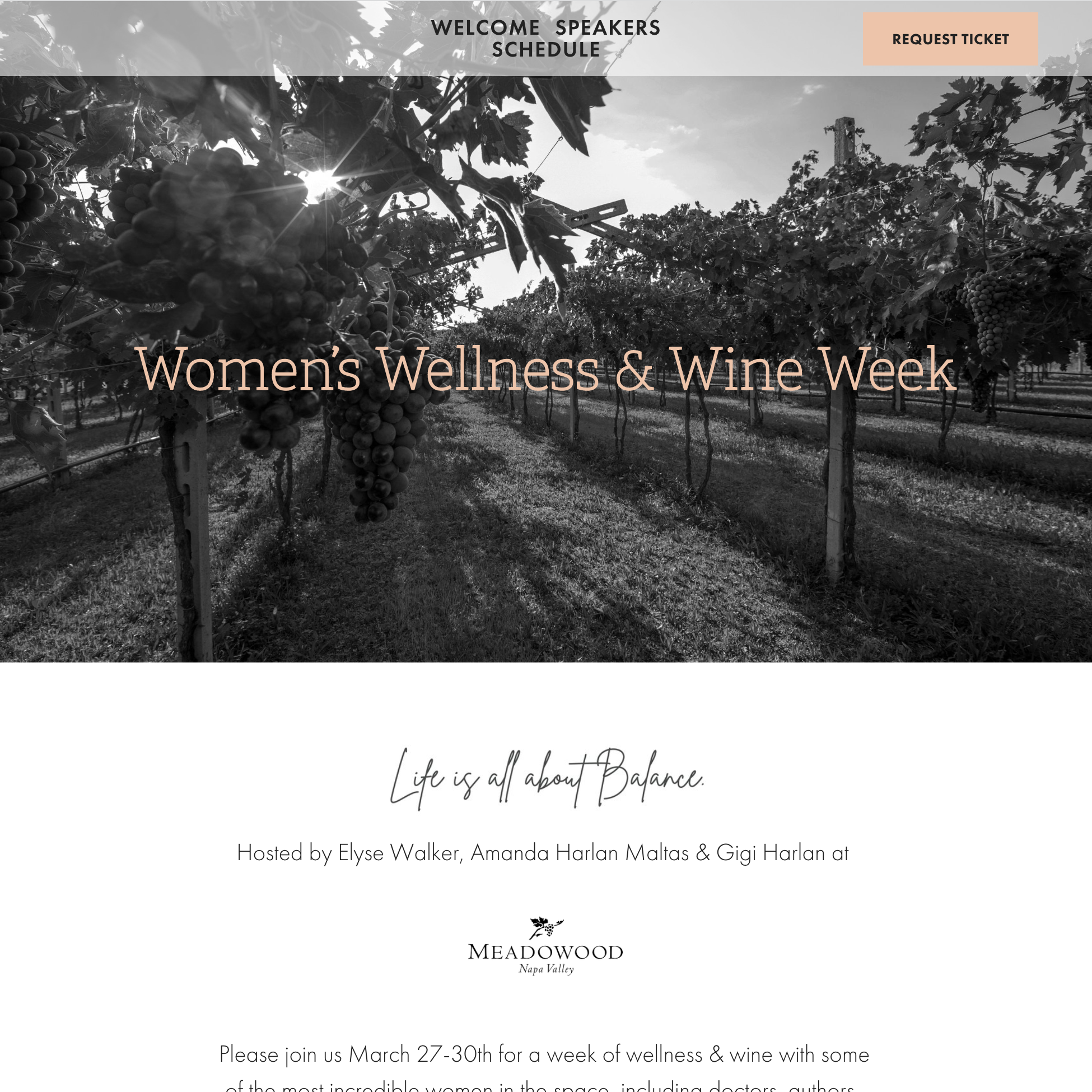 Women's Wellness &amp; Wine Week