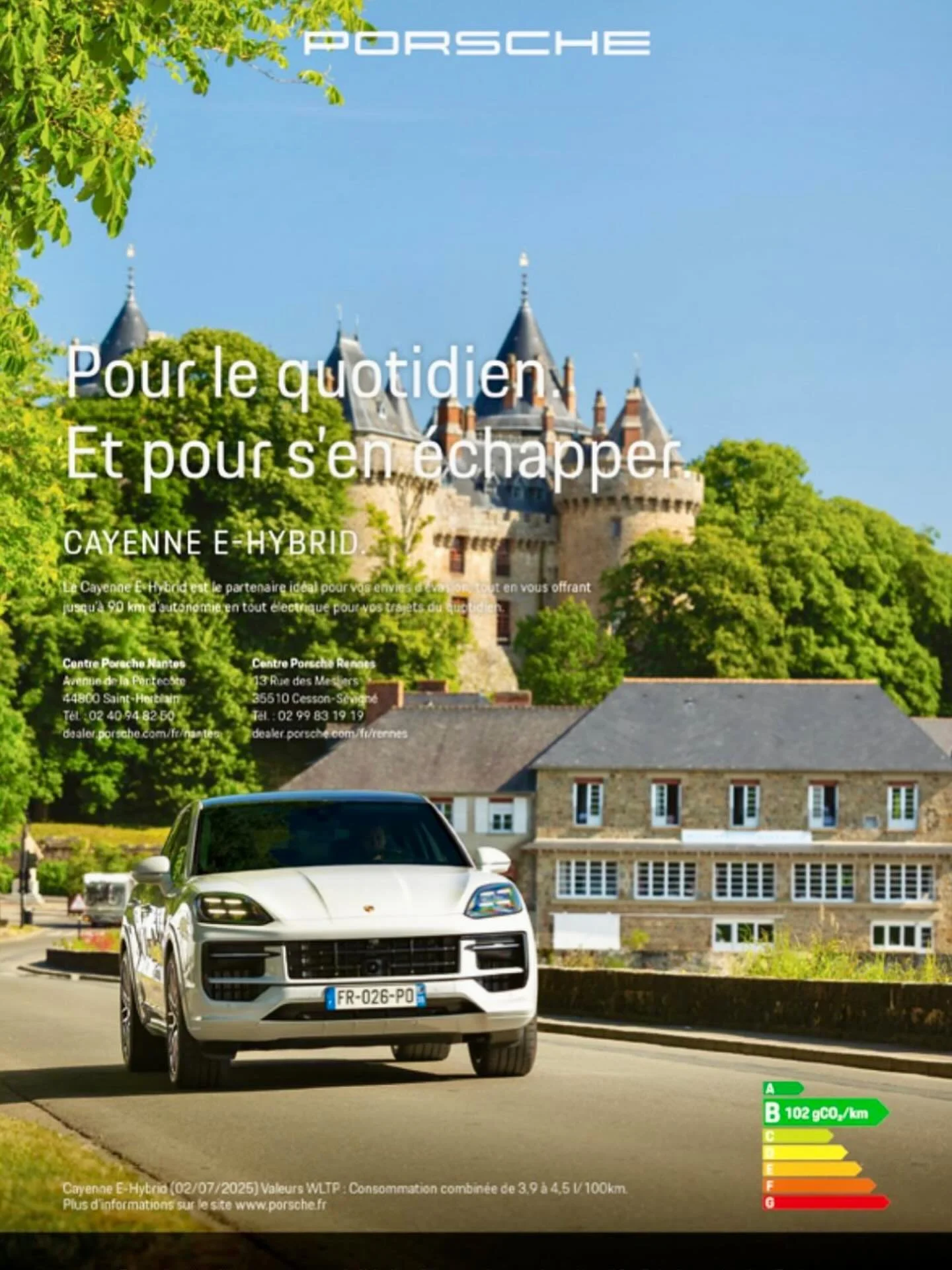 Porsche Power. Au c&oelig;ur de la Bretagne, le Ch&acirc;teau de Combourg n&rsquo;est pas seulement une forteresse m&eacute;di&eacute;vale : il est le berceau du romantisme fran&ccedil;ais, ayant accueilli l&rsquo;&eacute;crivain Fran&ccedil;ois-Ren&