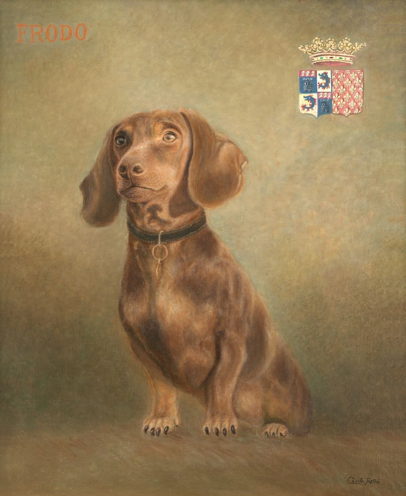 Frodo au Grand Palais &ndash; Art Capital 2026 @artcapitalparis 

Le portrait de notre teckel de 15 ans, peint par C&eacute;cile Pastr&eacute;, a &eacute;t&eacute; expos&eacute; au Grand Palais dans la section Artistes Fran&ccedil;ais, pendant les tr