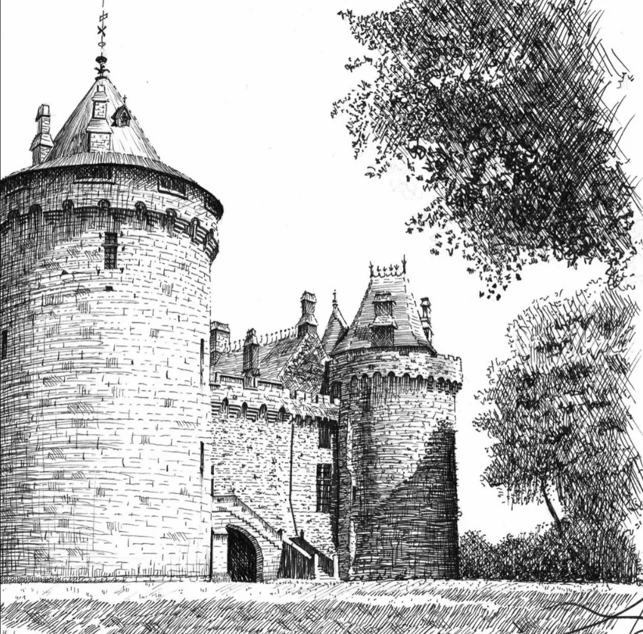 Il y a quelque chose d&rsquo;intemporel dans le dessin &agrave; l&rsquo;encre &mdash; chaque trait raconte &agrave; la fois la pr&eacute;cision et l&rsquo;imaginaire. 
🖋️ @andre_draws_lines 

Cette esquisse capture la force tranquille et le charme p