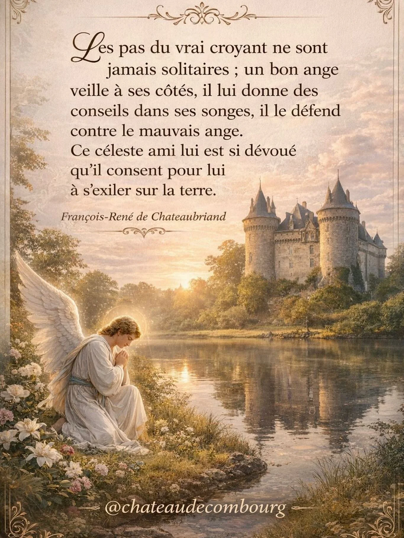 Ancr&eacute;e &agrave; la crois&eacute;e de la litt&eacute;rature et de la spiritualit&eacute;, cette r&eacute;flexion de Fran&ccedil;ois-Ren&eacute; de Chateaubriand &eacute;voque la pr&eacute;sence invisible qui accompagne chaque existence.

Inspir