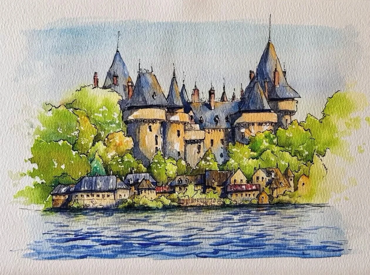 Un matin paisible au Ch&acirc;teau de Combourg &mdash; o&ugrave; les tours de pierre s&rsquo;&eacute;l&egrave;vent au-dessus des arbres et o&ugrave; des si&egrave;cles d&rsquo;histoire bretonne rencontrent le calme du lac.

Connu comme le lieu qui in