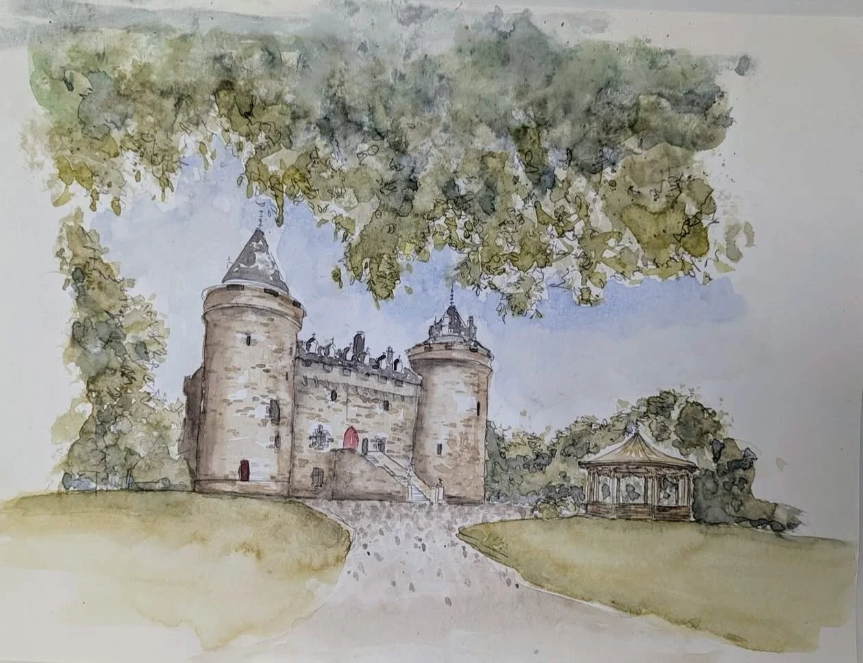 Une &eacute;tude po&eacute;tique du Ch&acirc;teau de Combourg vue &agrave; travers le regard d&rsquo;un &eacute;tudiant en architecture. @neff_archi 

Nous aimons la fa&ccedil;on dont cette aquarelle capture l&rsquo;&acirc;me du ch&acirc;teau &mdash;