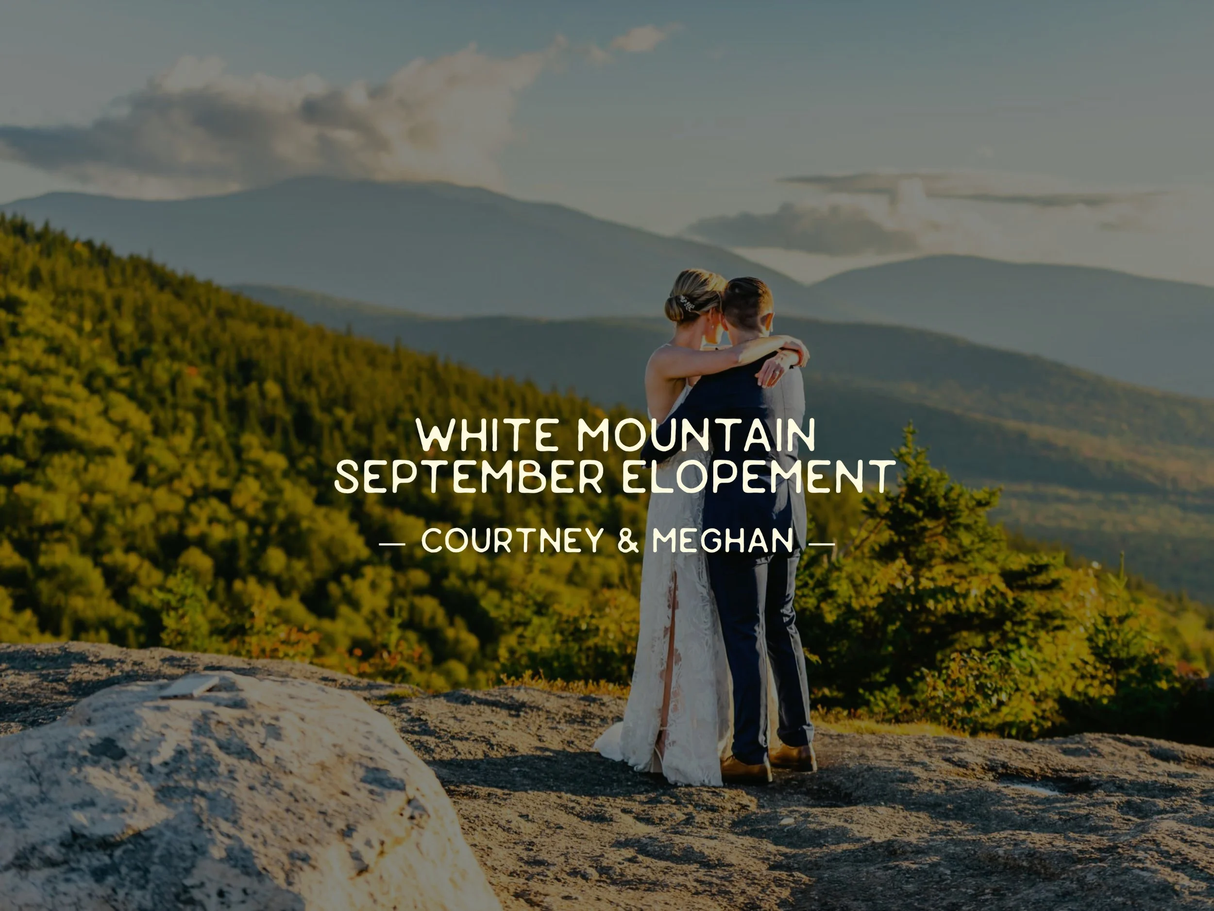 September Elopement in the White Mountain National Forest: Courtney &amp; Meghan