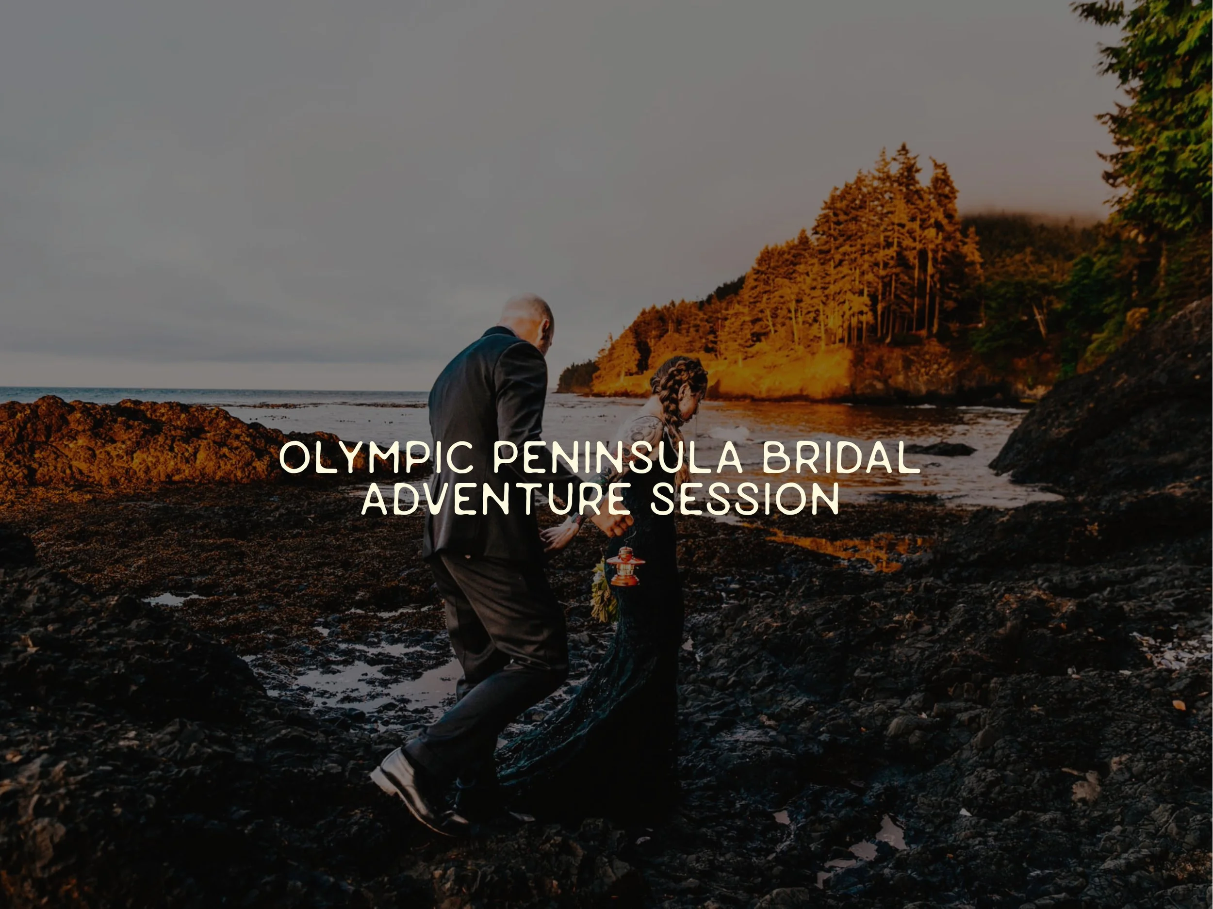 Olympic Peninsula Adventure Bridal Session
