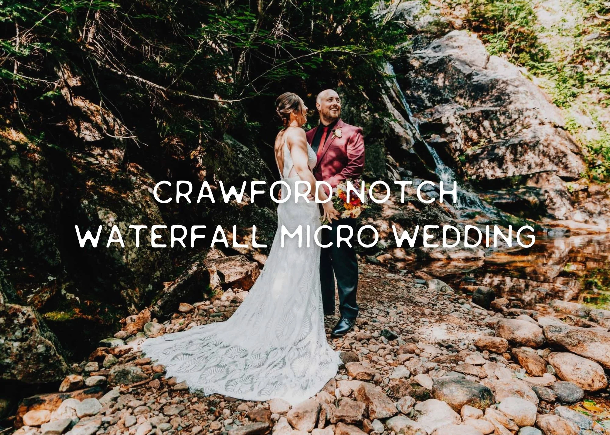 Crawford Notch Waterfall Elopement 