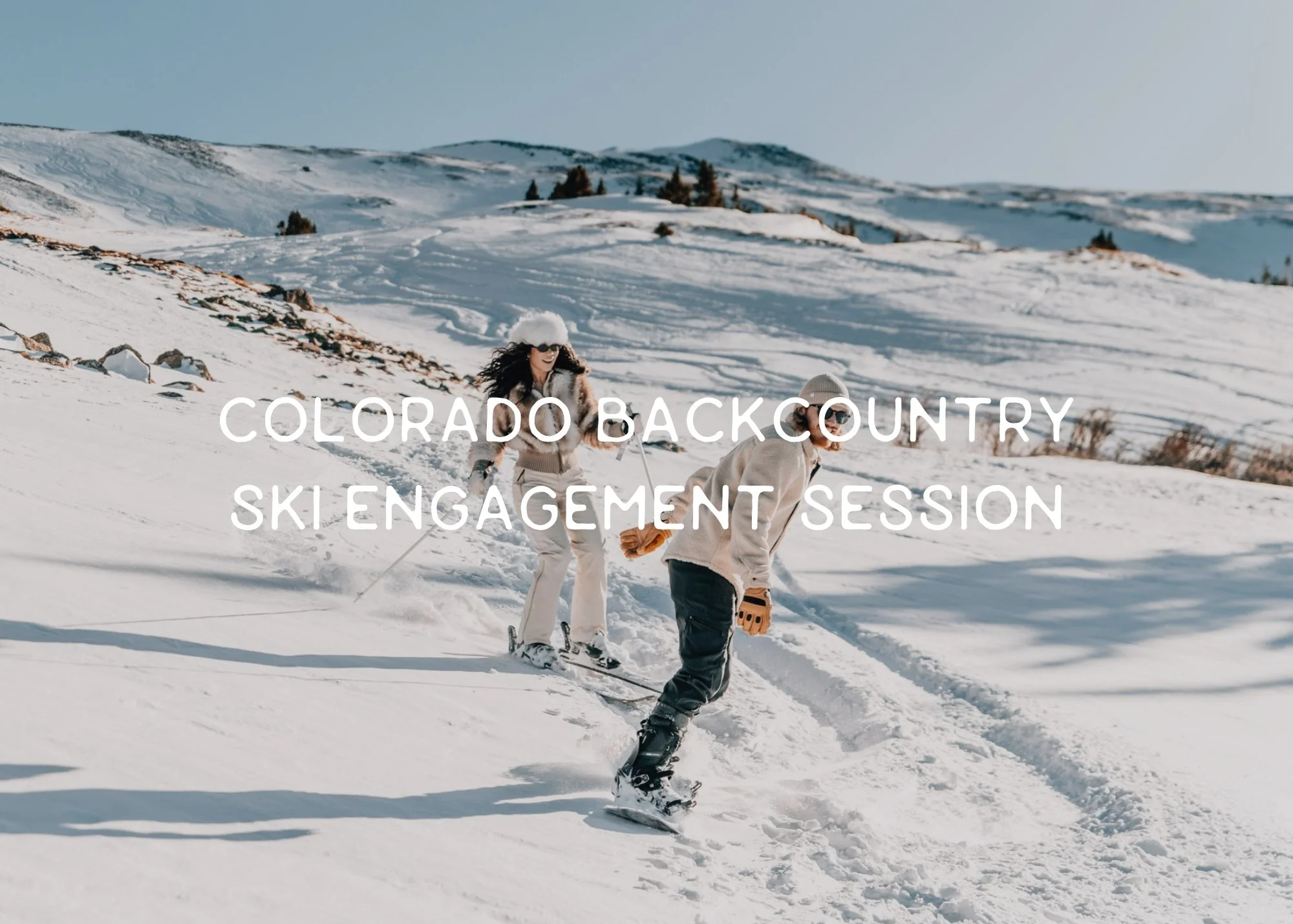 Colorado Backcountry Ski Engagement Session | Loveland Pass 