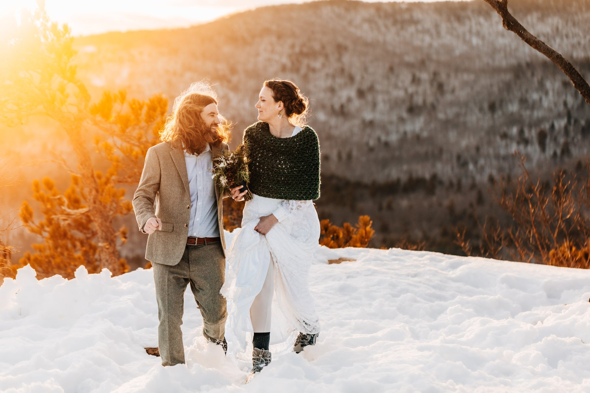 Colorado elopement photographer capturing mountain wedding