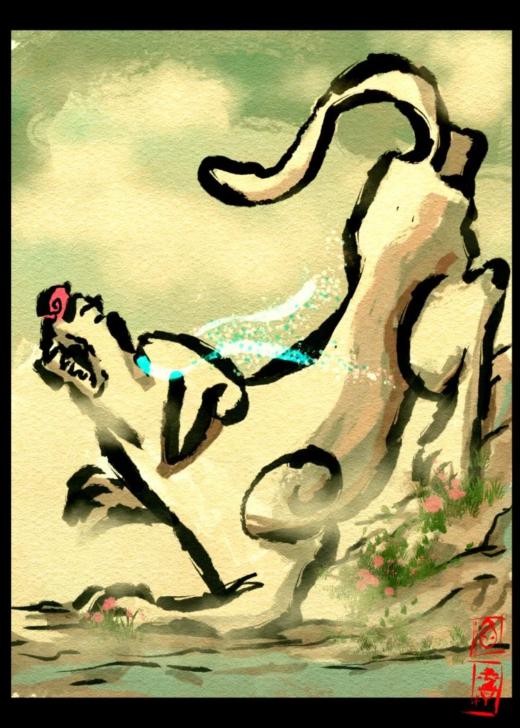 Mini Prints : Blu Mountain Hound