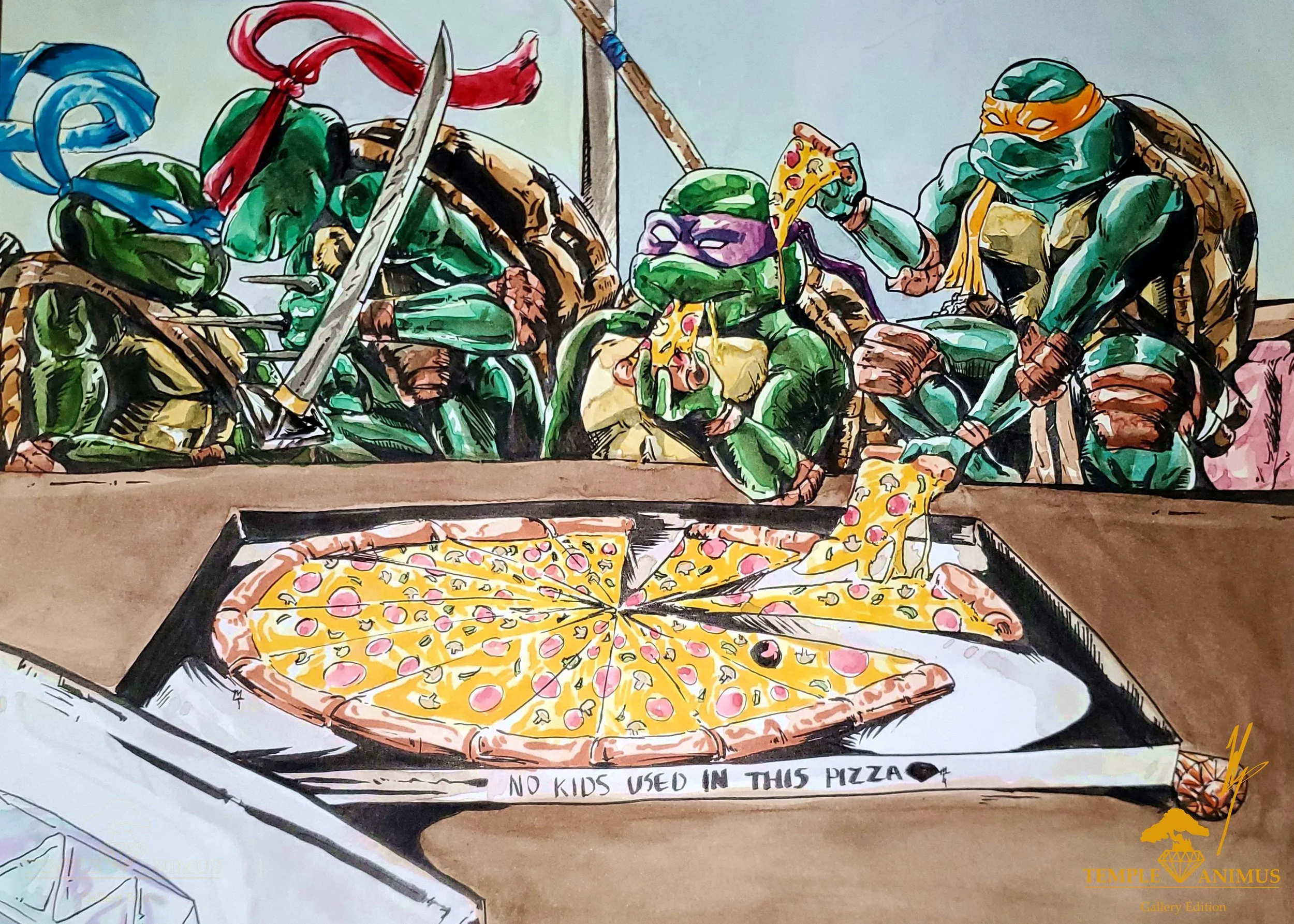 TMNT Dinner Mini Prints Set
