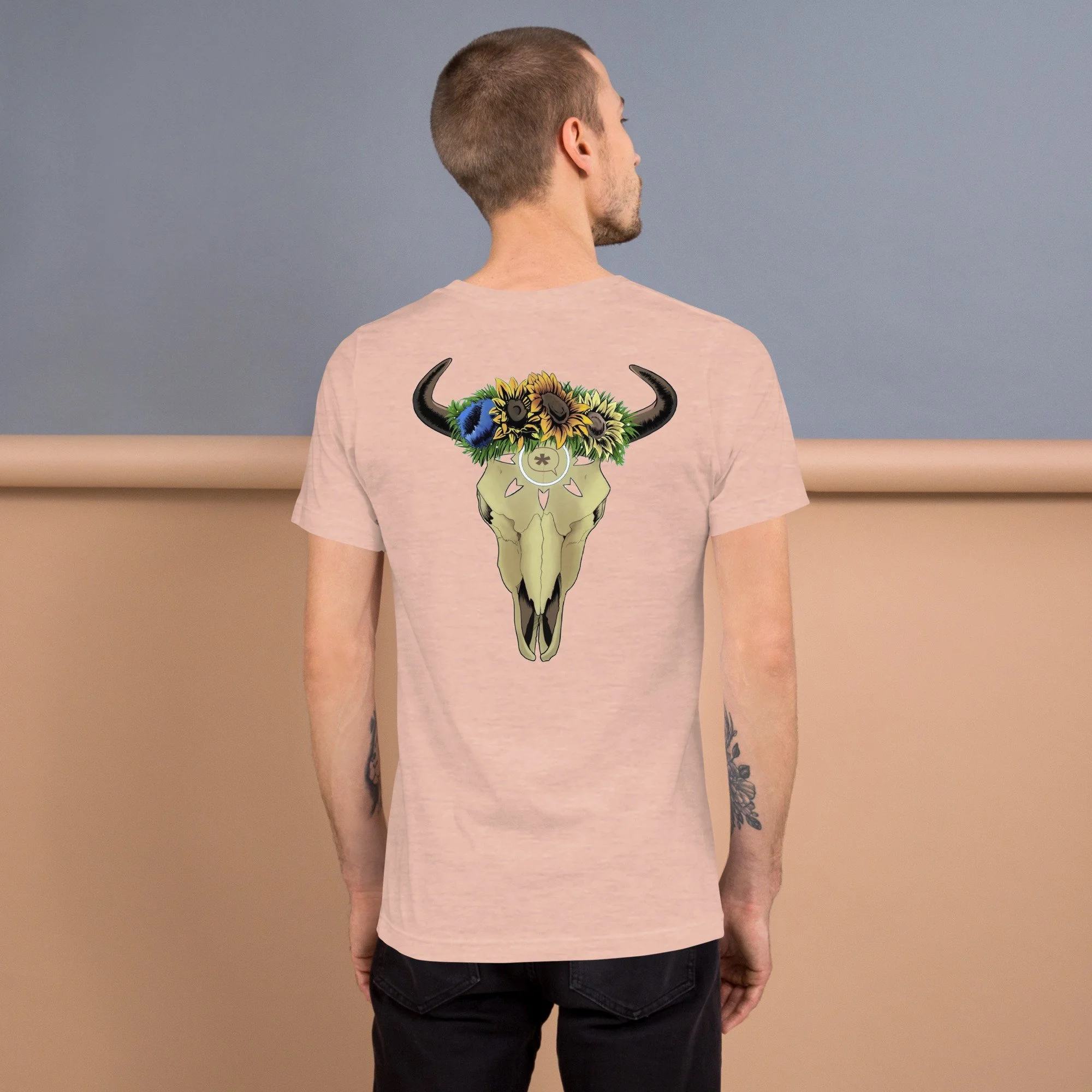 unisex-staple-t-shirt-heather-prism-peach-back-677c9c3c8b3d7.jpg