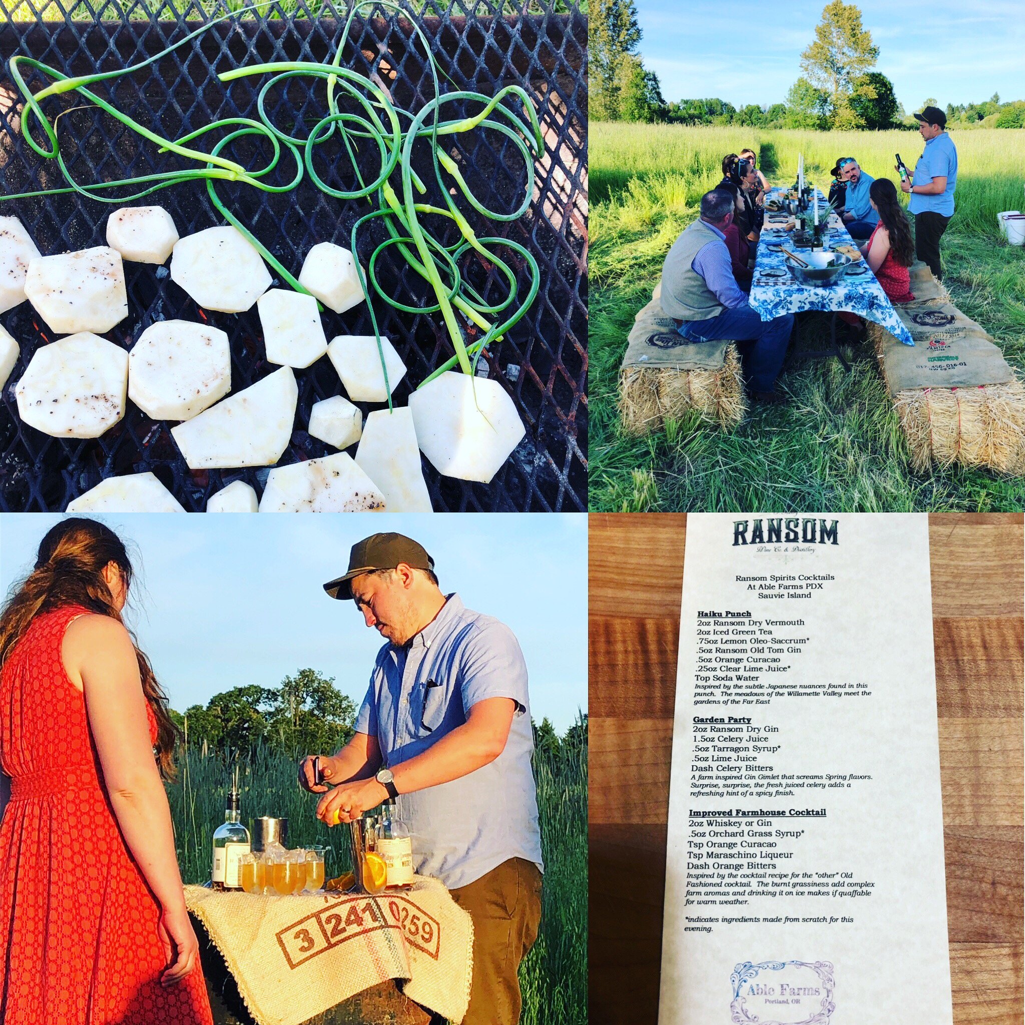  I made the dishes for this farm to table dinner with   AbleFarmsPDX  