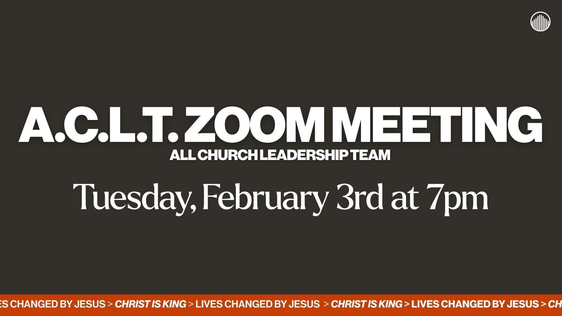 A.C.L.T. Zoom Meeting