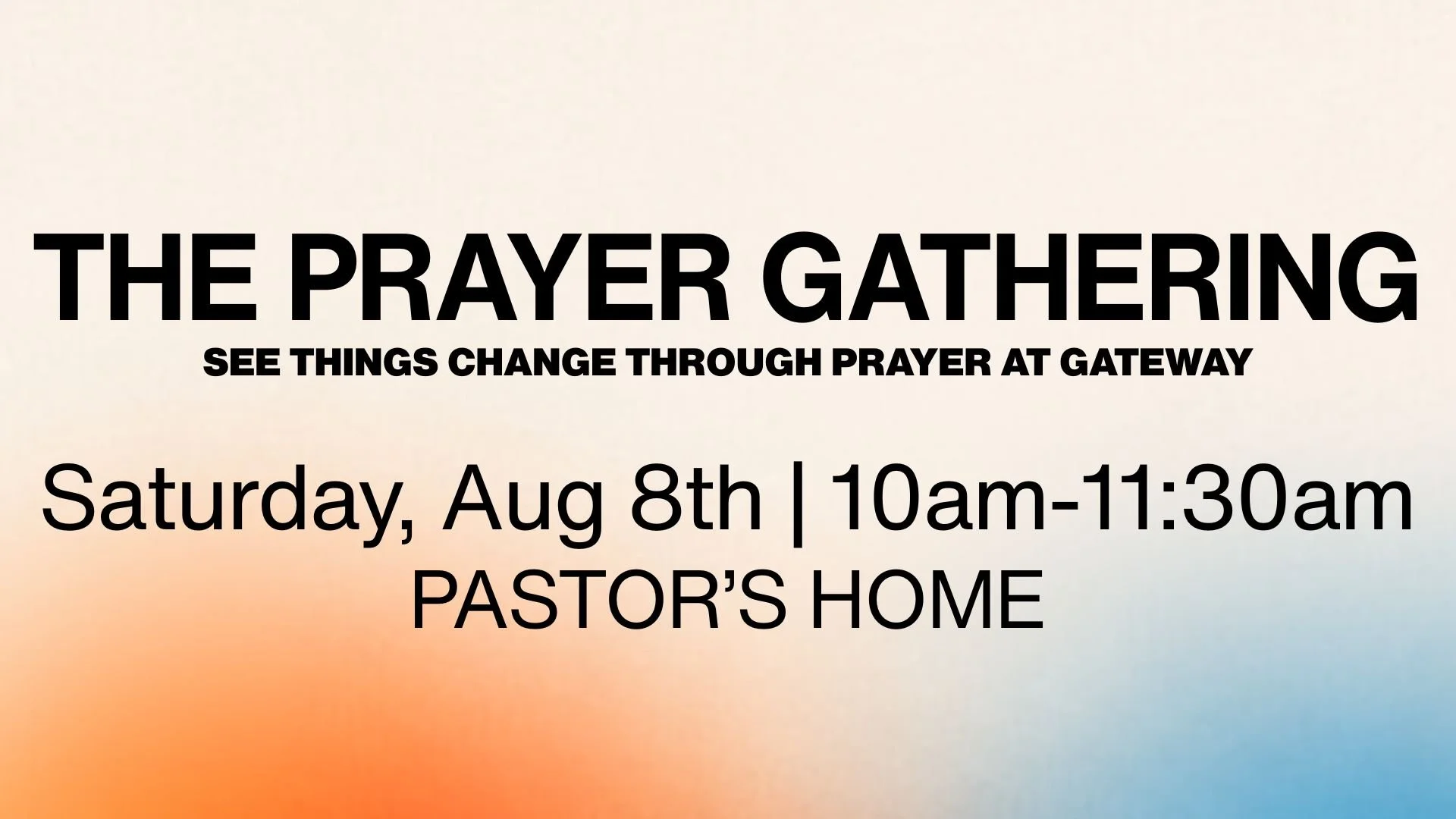 Prayer Gathering