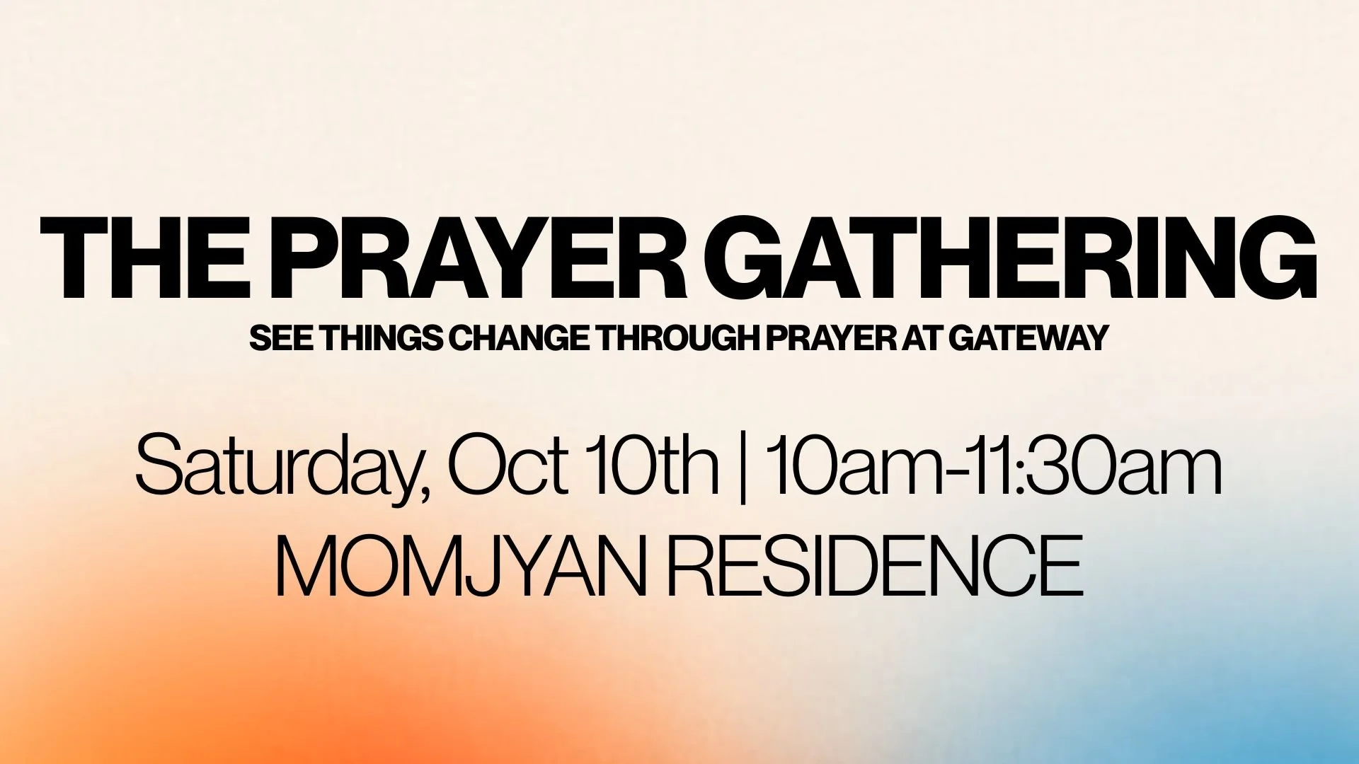 Prayer Gathering
