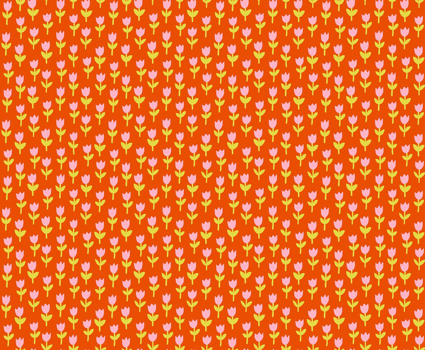 1-800-Calico - Tulips - Warm Red