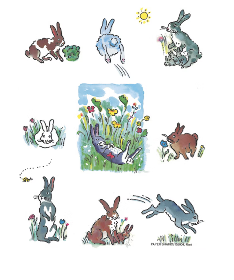 Flour Sack Towel - Bunnies