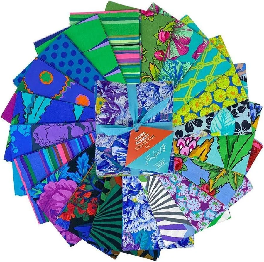 Preorder! Kaffe Fassett Collective February 2026 Collection - Fat Quarter Bundle - Cool