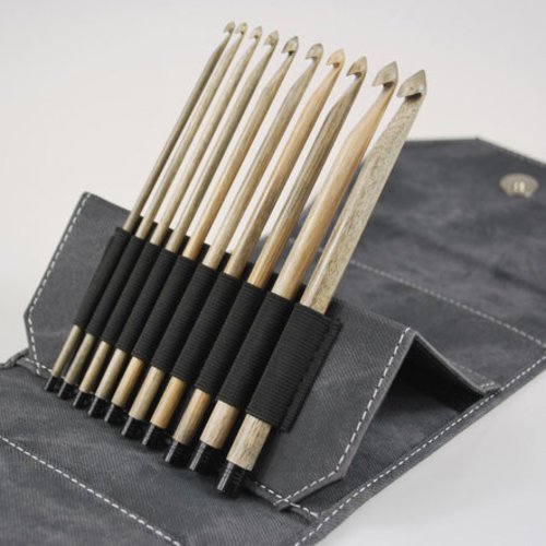 Lykke Driftwood Double Pointed Needles Set Large in Grey Denim Pouch