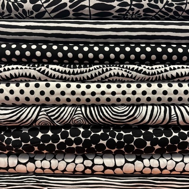 Kaffe Black and White Half Yard Bundle — Roxanne's