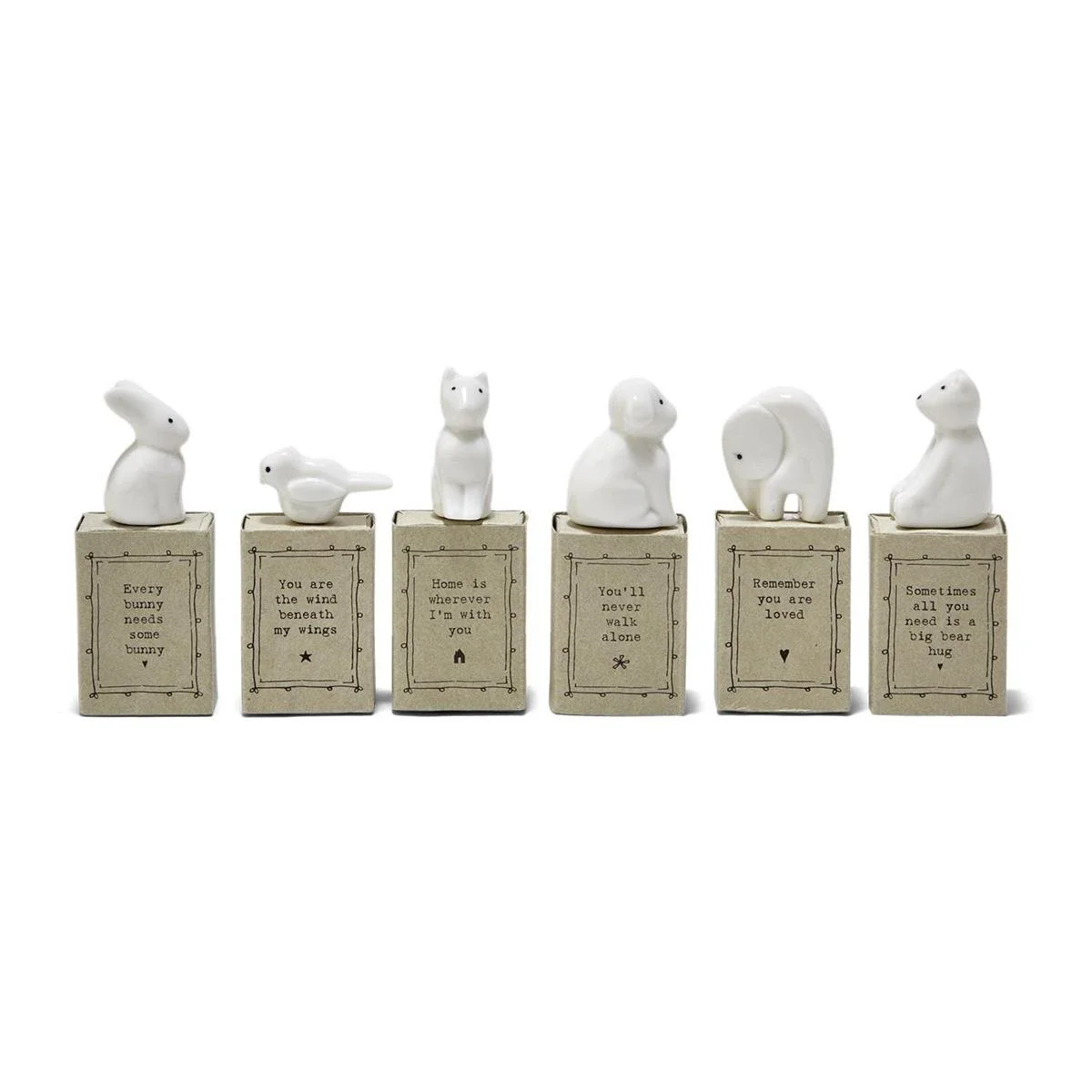 Sweet Sayings Matchbox Animals