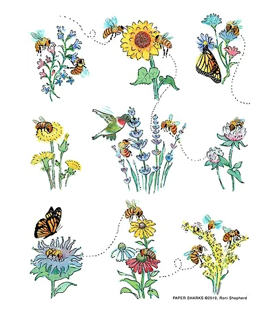 Flour Sack Towel - Honey Bees