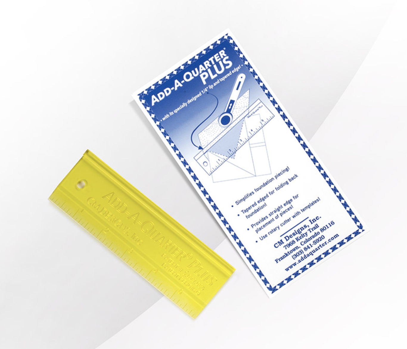 Add-A-Quarter Plus Ruler (2 inch x 6 inch) — Roxanne's