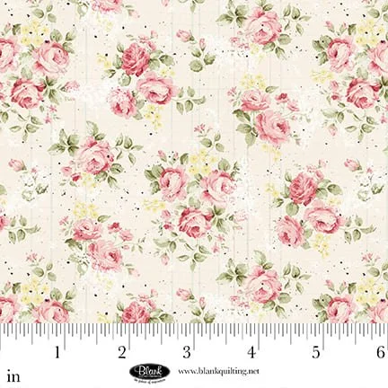 Parisian Snippets - Roses - Ecru