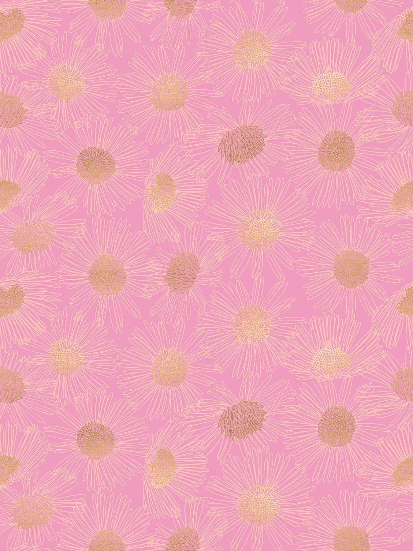 Reverie - Daisy Sketch - Daisy Metallic