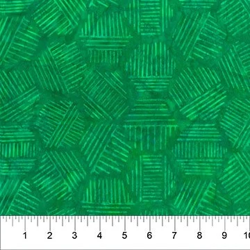 Banyan Batiks - Hexies - Emerald