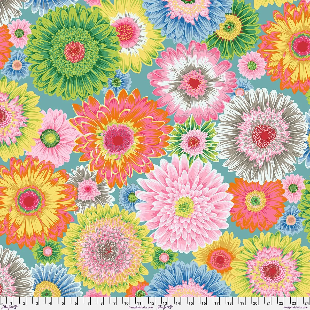 Preorder! Kaffe Fassett Collective August 2026 Collection - Gerbera Daisies - Pastel