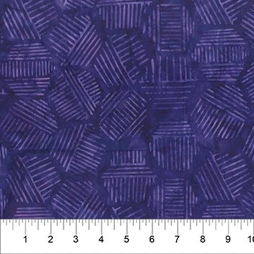 Banyan Batiks - Hexies - Eggplant
