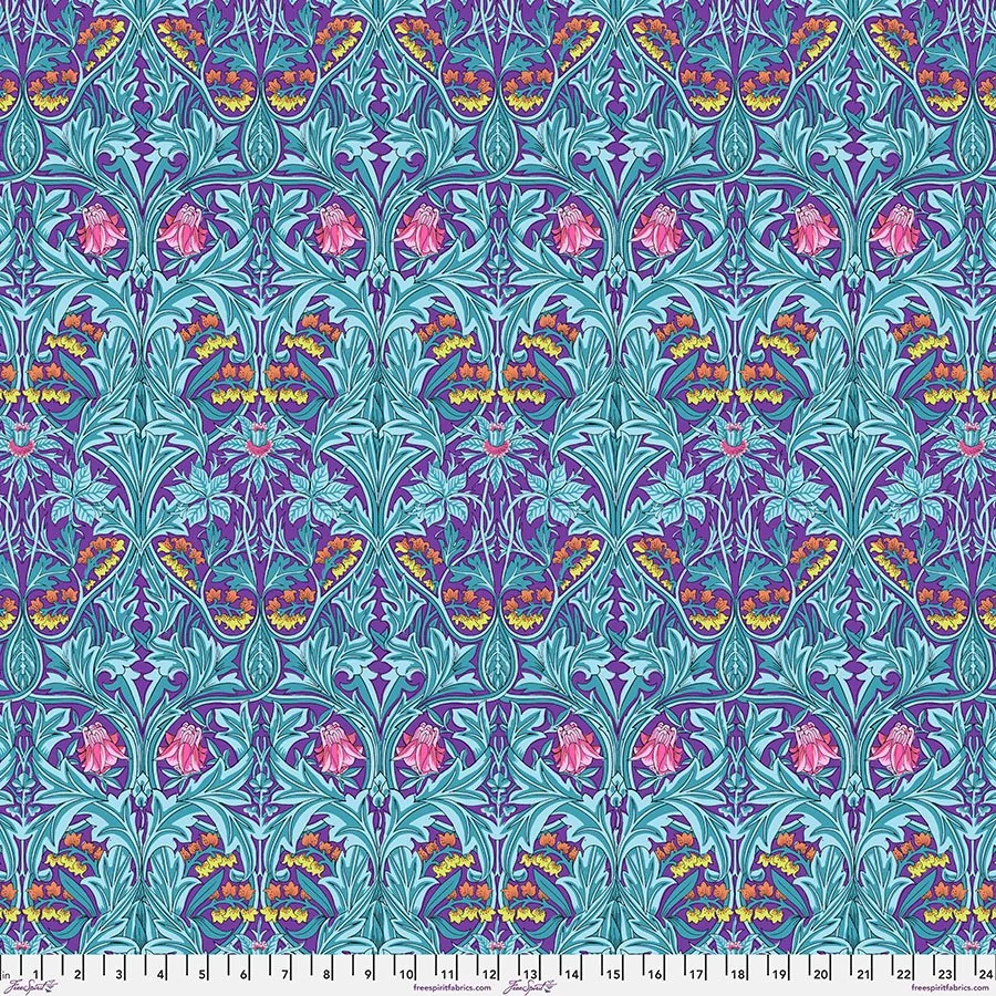 Kaffe X Morris & Co. - Bluebell - Purple