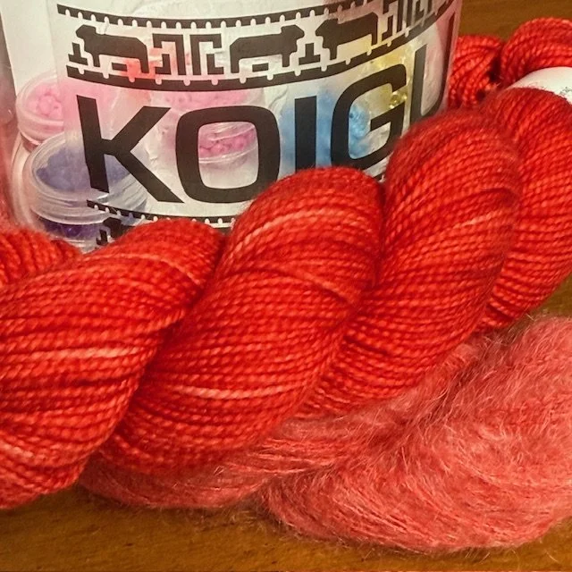 Painting with Beads Scarf Kit - Red