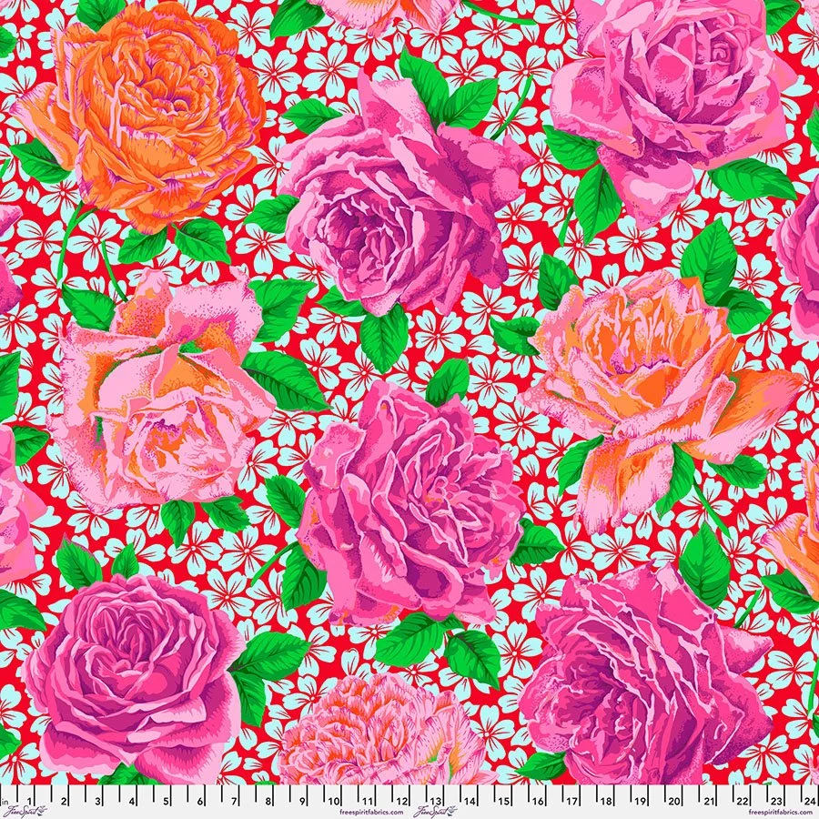 Preorder! Kaffe Fassett Collective February 2026 Collection - Rose Bloom - Opera